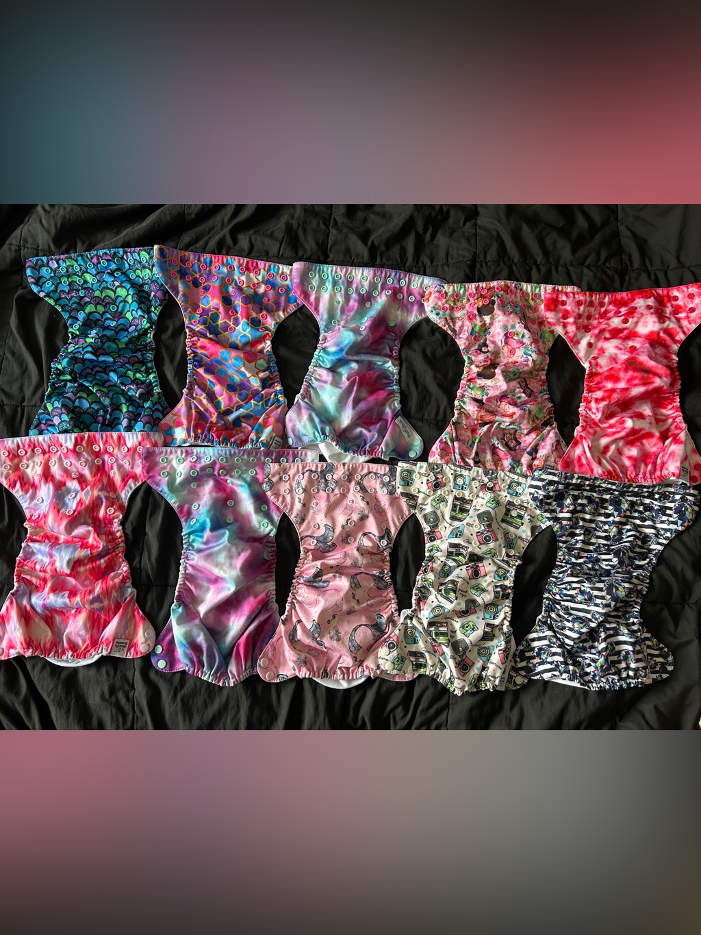 Assorted Kids Reusable Cloth Diaper Covers - Colorful Print Pack